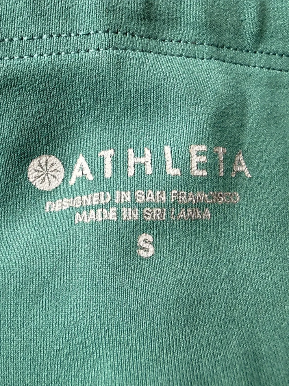 Athleta | Women’s All In Zippered Pocket 7/8 Leggings Teal | Small